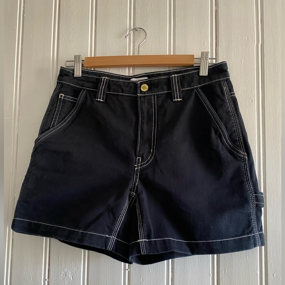 ARITZIA TNA greenwhich cargo shorts black size 4
